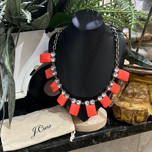 J. Crew Jewelry - J. Crew Coral and Silver Statement Necklace. J87